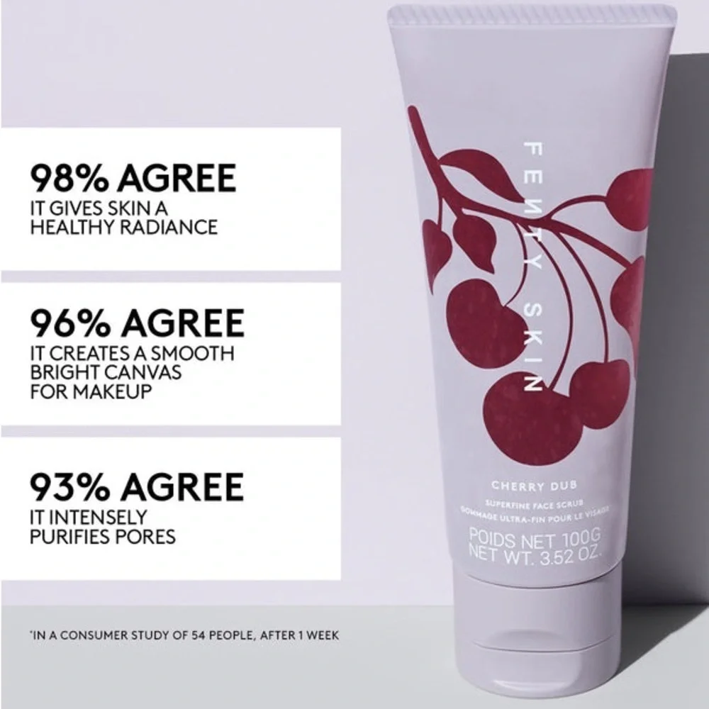 🍒 Fenty Skin Cherry Dub Superfine Face Scrub - Full Size - Brand New - Sealed